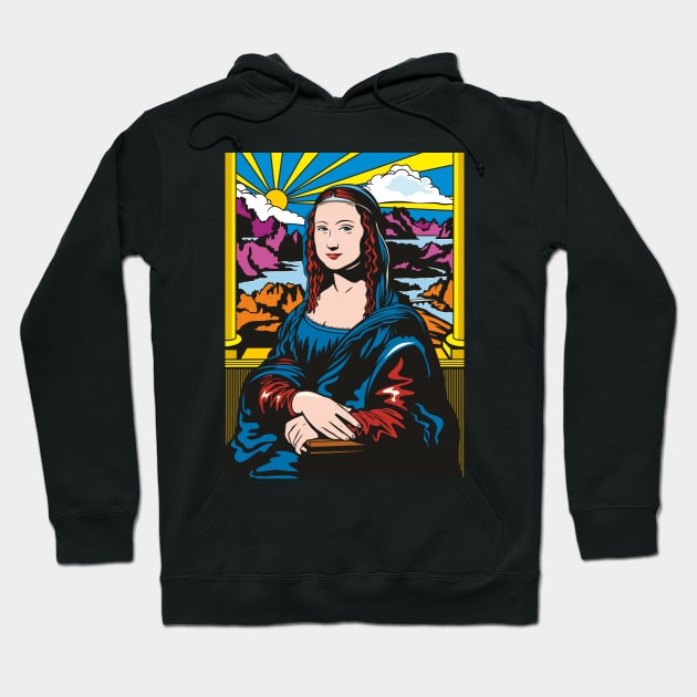 Mona Lisa Hoodie by Jamie Lee Art